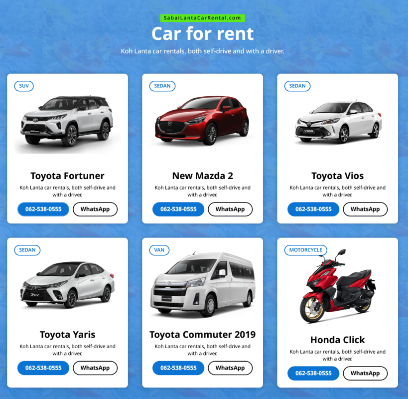 Koh Lanta Car Rental – Best Self Drive Cars in Koh Lanta-sabailantacarrental.com